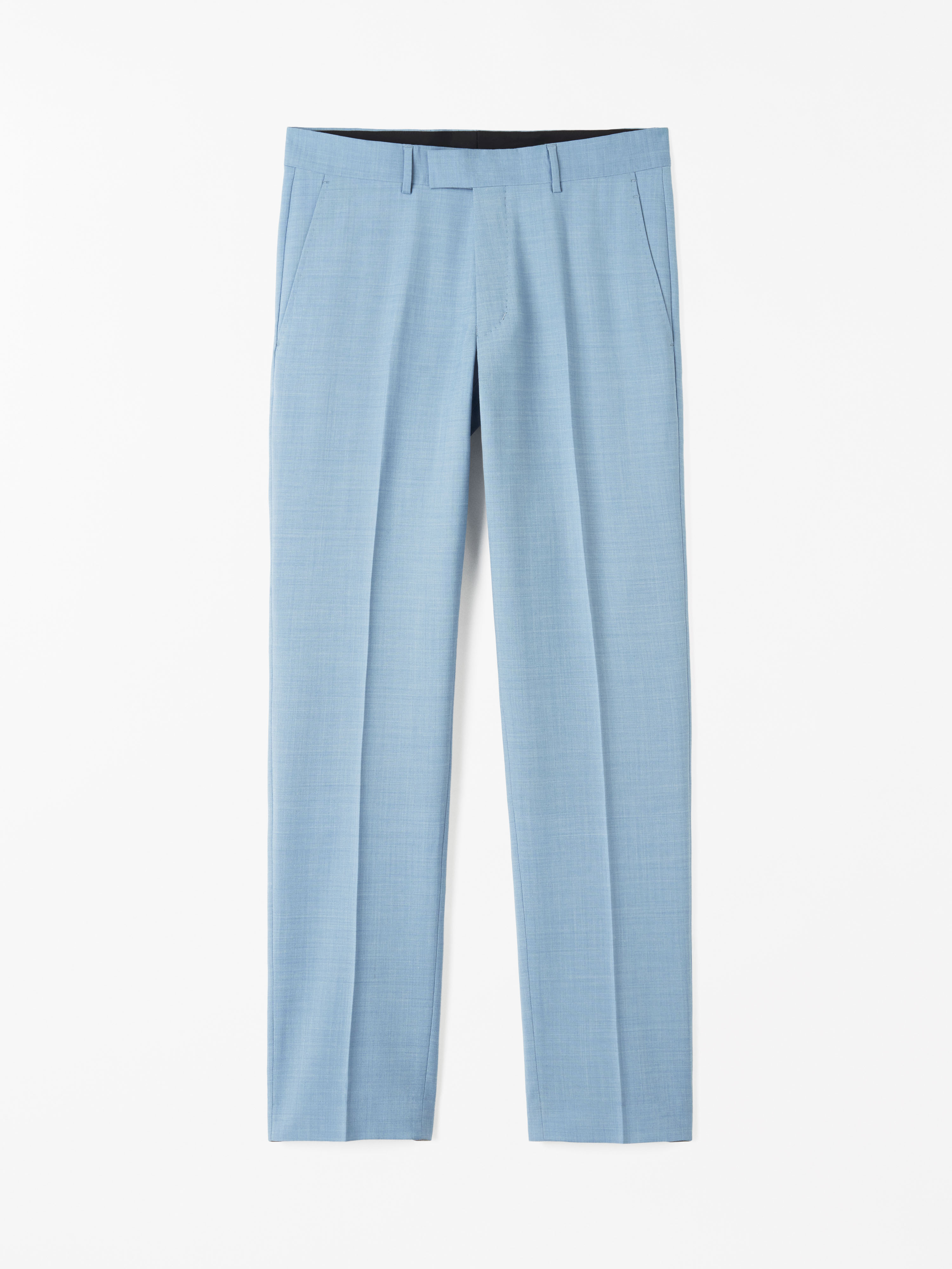 light blue trousers
